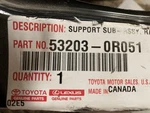 New Oem 2019-2025 Toyota RAV4 Left Driver Side Core Support 53203-0R051. Fixed Price $100.00.