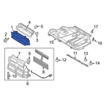 Ford Focus 15-18 F1EZ8327A Front Lower Radiator Support Air Deflector. Fixed Price $102.47.