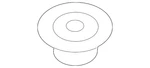 Genuine Mitsubishi Radiator Lower Insulator MN156017. Fixed Price $9.77.