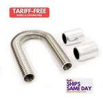 Racing Power R7304, Kit Natural Stainless 24IN Hose W/polished End. Fixed Price $103.68.