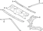 Genuine Bmw Center Brace 51-64-9-464-026. Fixed Price $80.91.