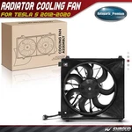Left Side Engine Radiator Cooling Fan With Shroud Assembly For Tesla 2012-2020. Fixed Price $67.59.