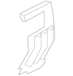 Genuine Nissan Radiator Support Air Duct 21469-CD000. Fixed Price $99.19.