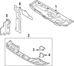 Genuine Mitsubishi Radiator Support Baffle 7812A554. Fixed Price $77.83.