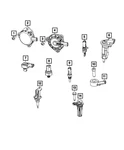 Genuine Mopar Fluid Temperature Sensor 68217702AD. Fixed Price $28.38.