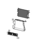 Genuine Mopar Active Shutter Grille 68617679AA. Fixed Price $382.95.