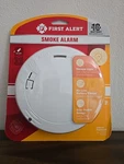 First Alert Battery Powered Smoke Alarm Escape Light, Slim Design, 1039856. Fixed Price $15.00.