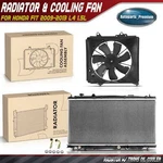 2X Radiator & Cooling Fan W/ Shroud Assembly Kit For Honda Fit 2009-2013 L4 1.5L. Fixed Price $122.39.