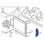 For Kia K5 2025-2026 29134L2AA0 Front Right Radiator Support Baffle. Fixed Price $48.18.