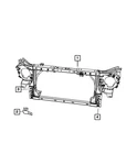 Genuine Mopar Radiator Closure Panel 55077976AG. Fixed Price $447.00.