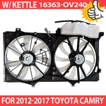For 2012-2017 Toyota Camry Dual Radiator Condenser Cooling Fan W/ Kettle. Fixed Price $69.34.
